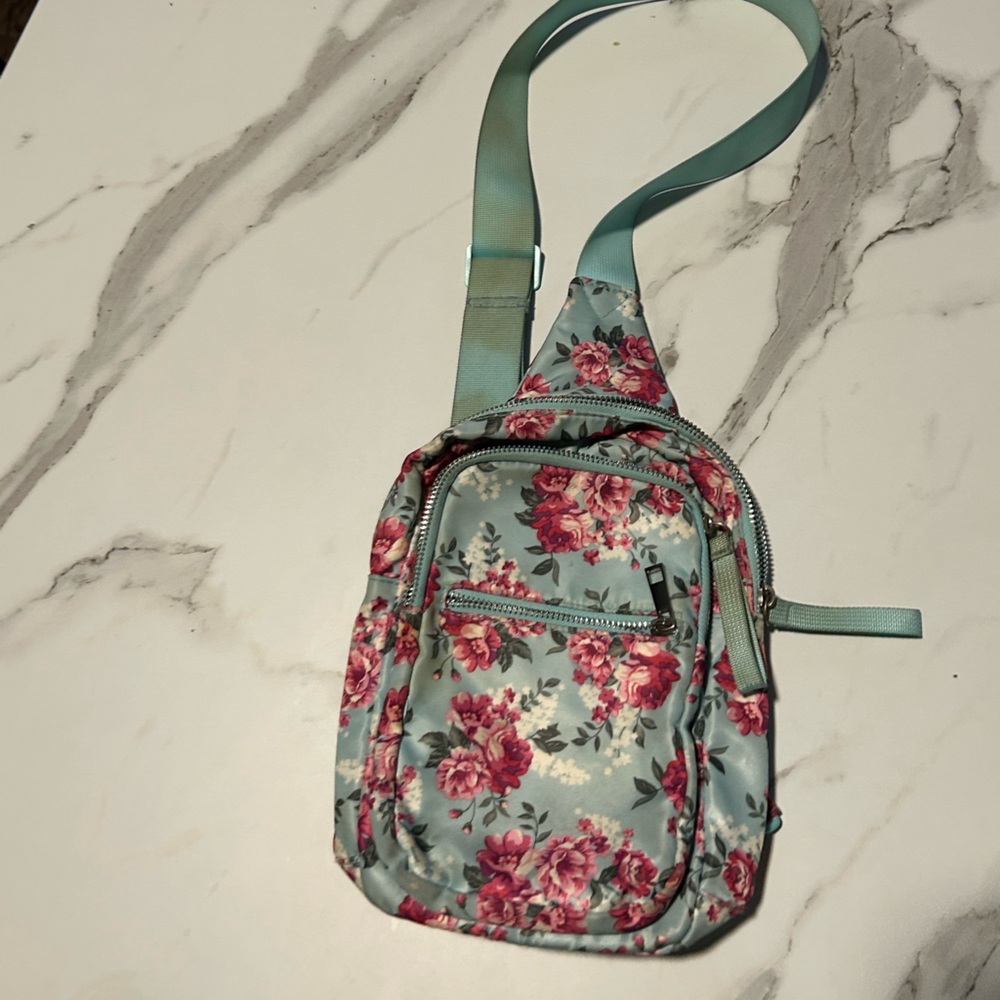 floral over the shoulder bag